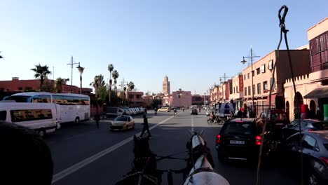 Ausritt-In-Der-Stadt-Marrakesch