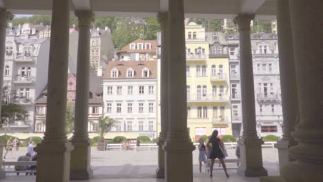 Tourist-People-Taking-Photos-on-Picturesque-City-Streets-of-Prague