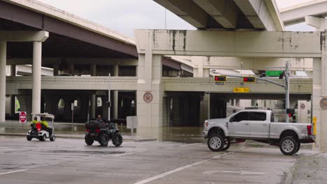 Establishing-shot-of-flooded-waters-at-I-10-West-underpass-after-Hurricane-Beryl-hits-Houston