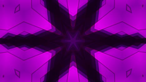 Kaleidoskop-Starburst,-Konvergierende-Schnitte-In-Zeitlupe,-Abstrakte-Ausdehnung-Und-Kontraktion-Des-Zentralen-Kerns,-Nahtlose-Loop-Animation