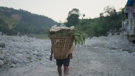 Aldeana-Haciendo-Su-Trabajo-De-Rutina