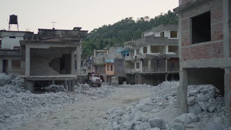 Sturzflut-Und-Erdrutsch-Ereigneten-Sich-In-Helambu,-Nepal