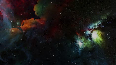 Nebulosa-En-Universo-Plano,-Fondo-Espacial