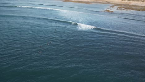 Surfers-over-wave-at-Cactus-beach-ocean-water-in-South-Australia