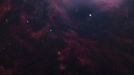 Niebla-De-Nebulosa-Roja-En-El-Espacio,-Ultra-Hd