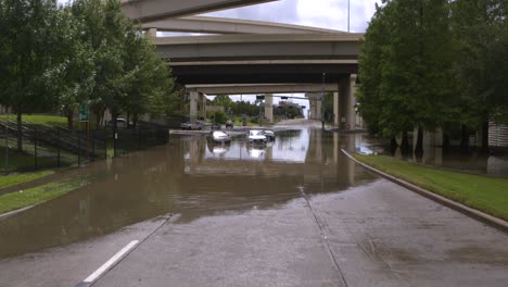 Schwere-Überschwemmungen-In-Houston-Nach-Hurrikan-Beryl