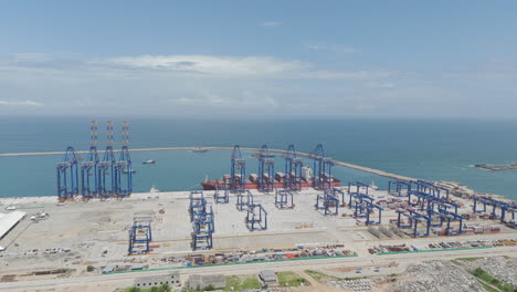 Vizhinjam-International-Seaport,-Wird-In-öffentlich-privater-Partnerschaft-Entwickelt,-Adani-Seaport-Thiruvananthapuram,-Vizhinjam-International-Seaport,-Trivandrum-Port