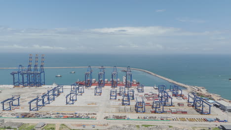 Vizhinjam-International-Seaport,-Wird-In-öffentlich-privater-Partnerschaft-Entwickelt,-Adani-Seaport-Thiruvananthapuram,-Vizhinjam-International-Seaport,-Trivandrum-Port