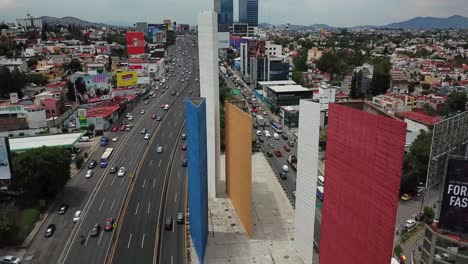 Close-up-still-shot-of-the-Satélite-towers-towards-the-north-of-the-outskirts-of-Mexico-City