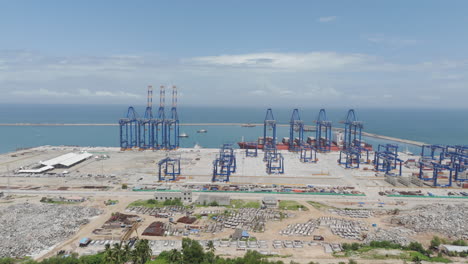 Vizhinjam-International-Seaport,-Wird-In-öffentlich-privater-Partnerschaft-Entwickelt,-Adani-Seaport-Thiruvananthapuram,-Vizhinjam-International-Seaport,-Trivandrum-Port