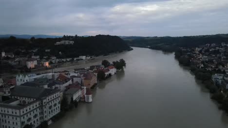 Süddeutschland-Juni-2024-Regen-Hochwasser-Passau-Bayern-Donau-Flut