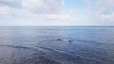 Una-Vista-Fascinante-De-Las-Aguas-Cristalinas-De-La-Costa-De-Oahu