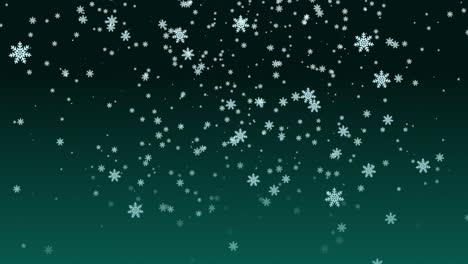 Falling-snowflake-ice-glitter-frosty-crystal-Winter-animation-background-gradient-visual-pattern-delicate-shine-magic-Christmas-holidays-teal-aqua