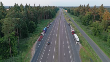 Main-Highway-Of-The-London-Road-Near-Elveden,-Eriswell-England-Suffolk