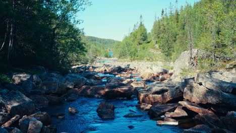 Fresh-Pristine-Rocky-River-In-Forest-Mountain-Hike-Trails