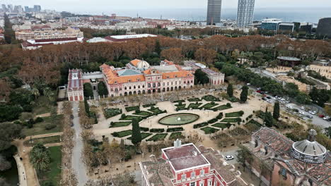 Palace-of-the-Parliament-of-Catalonia---Parc-de-la-Ciutadella,-Barcelona-Spain