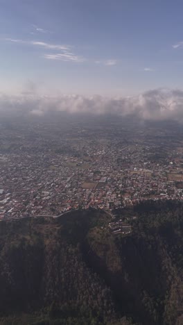 Aerial-View-In-Vertical-Of-Zacatlán