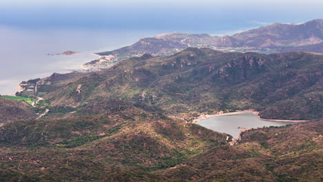 Aerial-Establishing-Shot-Of-,-Ninh-Thuan-Province,-Vietnam