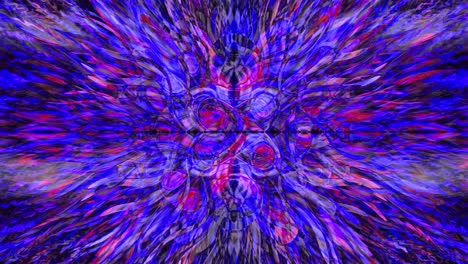 Psychedelische-Mandalas-Visuelle-Hintergrundschleife