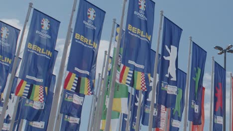 Flags-of-the-UEFA-European-Football-Championship-2024-football-tournament-at-a-public-area