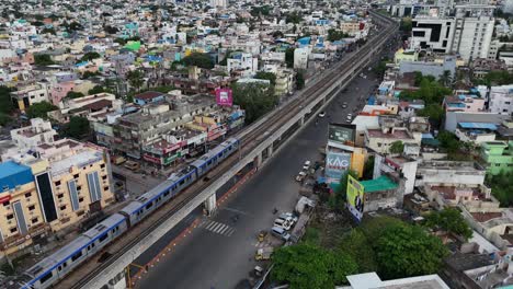 Elevated-view-of-a-major-junction-where-the-highway-meets-other-national-roads