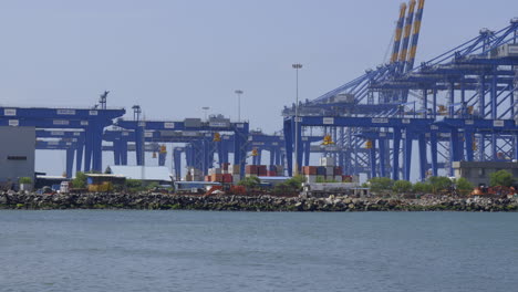 Vizhinjam-International-Seaport,-Wird-In-öffentlich-privater-Partnerschaft-Entwickelt,-Adani-Seaport-Thiruvananthapuram,-Vizhinjam-International-Seaport,-Trivandrum-Sea-Port