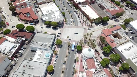 Westwood,-California-in-Los-Angeles-with-4K-Drone-Shot-Overlooking-the-Entire-City-on-a-Summer-Day