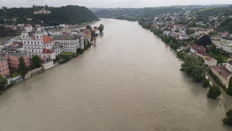 Natural-disaster-Germany-flood-high-tide-Danube-river-swamped-Passau