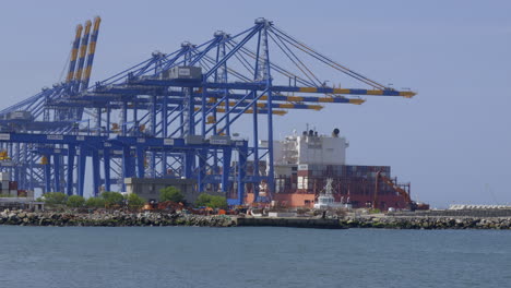 Vizhinjam-International-Seaport,-Wird-In-öffentlich-privater-Partnerschaft-Entwickelt,-Adani-Seaport-Thiruvananthapuram,-Vizhinjam-International-Seaport,-Trivandrum-Sea-Port