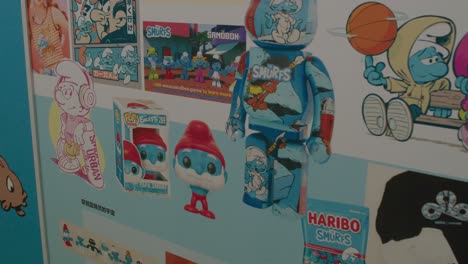 Smurfs-Themed-Art-Display-at-JC-Cartoon-Art-Museum-during-Expo-2024