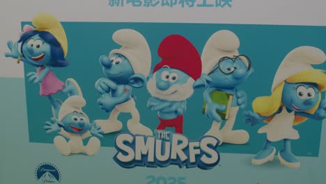 Smurfs-Movie-Poster-2025-at-JC-Cartoon-Art-Museum