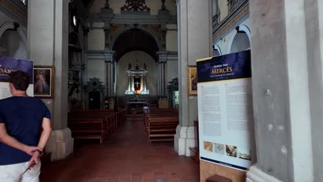 Belém,-Pará,-Brazil:-Perspective-of-the-entrance-to-the-Church-of-Nossa-Senhora-das-Mercês