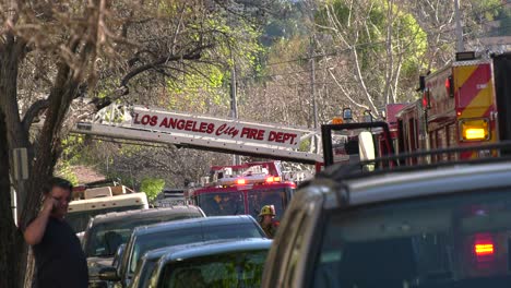 Fire-truck-with-ladder-extended