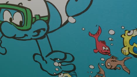 Smurf-Diver-Artwork-at-JC-Cartoon-Art-Museum