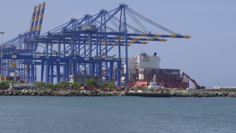 Vizhinjam-International-Seaport,-Wird-In-öffentlich-privater-Partnerschaft-Entwickelt,-Adani-Seaport-Thiruvananthapuram,-Vizhinjam-International-Seaport,-Trivandrum-Sea-Port