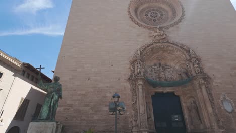 Basilica-de-Sant-Francesc-in-Palma,-Mallorca-Spain,-catholic-church-landmark