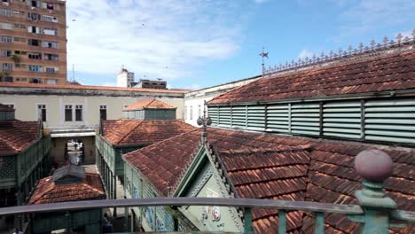 Vista-Aérea-Del-Mercado-Municipal-Francisco-Bolonha-En-Belém,-Brasil