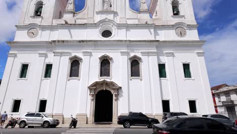 Belém,-Pará,-Brazil:-View-of-the-Metropolitan-Cathedral-of-Belém,-Nossa-Senhora-da-Graça