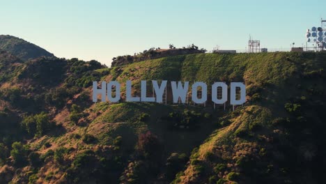 Aerial-Sliding-Shot-Reveals-Famous-Hollywood-Sign