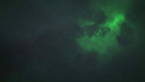 Cloud-Lightning---Eerie-spectacular-and-dramatic-lightening-storm-illuminating-the-inside-of-dark-and-sullen-clouds-with-brilliant-and-intense-bolts-and-flashes-of-magical-green-lightning