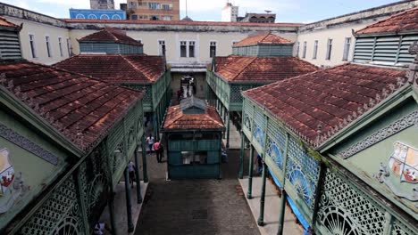 Belém,-Pará,-Brasil:-Vista-Desde-Lo-Alto-Del-Mercado-Municipal-Francisco-Bolonia