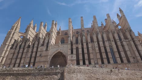 Catedral-De-Palma-De-Mallorca,-Estilo-Gótico-De-Santa-María,-Islas-Baleares,-España