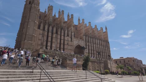 Catedral-De-Palma-De-Mallorca,-Estilo-Gótico-De-Santa-María,-Islas-Baleares,-España