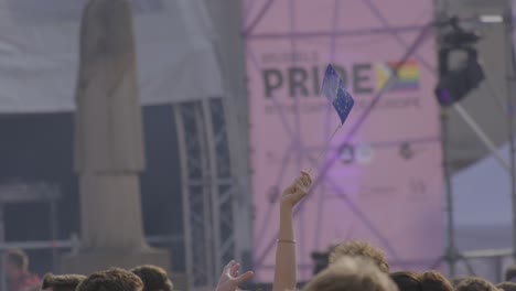 EU-and-LGBTQ+-flags-waving-at-Brussels-Pride-2024-festival