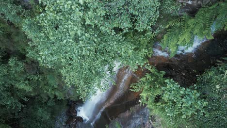 Rexio-Waterfall-In-Folgoso-do-Courel,-Lugo,-Spain---Aerial-Drone-Shot