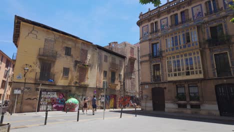 Stadtgebäude-Von-Palma-De-Mallorca-Auf-Den-Balearen,-Spanien,-Altstadt