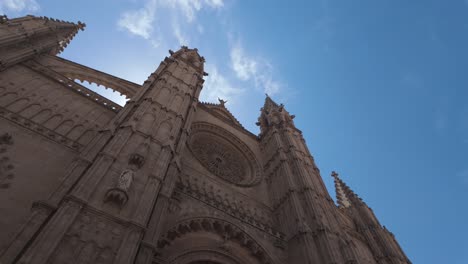 La-Seu-Santa-Maria-cathedral-Palma-de-Mallorca,-gothic-catholic-church,-Spain