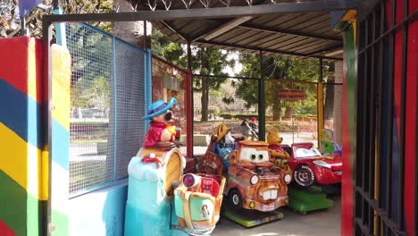 Closeup-the-carousel-games,-a-typical-Buenos-Aires-tradition-of-the-city-of-Argentina