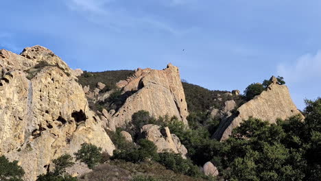 Mammoth-Rock-formation-mountainous-landscape-in-California,-United-States-nature