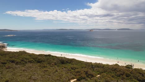 Vídeo-De-4.000-Drones-De-La-Playa-De-La-Miseria-Dentro-Del-Parque-Nacional-Tordirrup-En-Albany,-Australia-Occidental